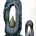 contemporary  sculpture titled 'Twins 2', 30x16 inch, by artist Parminder Singh on Pink, Black Marble