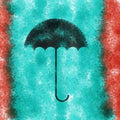 Abstract Digital Painting digital art titled 'Umbrella', 15x30 inches, by artist Suraj Lazar on canvas