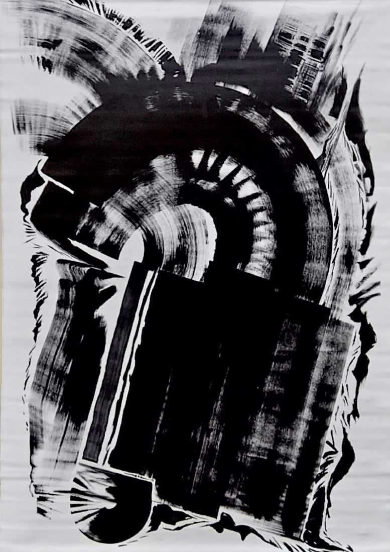 The Unbolt' abstract acrylic painting by artist Anand Kamdar, 60x48 inch, on canvas