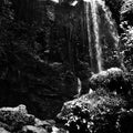 Nature photography titled 'Under Waterfall', 11x17 inches, by artist Rahmat Nugroho on