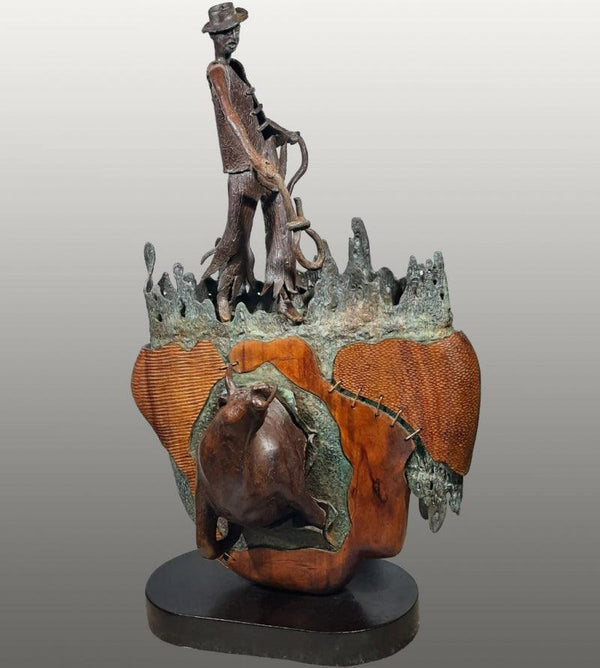 Uneven Competition Sculpture by Subrata Paul | ArtZolo.com