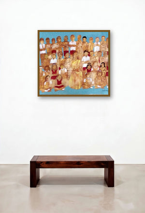 Unfaded by artist Ranjith Raghupathy displayed in a Classic Foyer