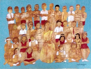 Unfaded by Ranjith Raghupathy, Original Acrylic Contemporary Painting on Canvas, Medium Horizontal Wall Art