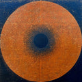 Unfolding Glow' contemporary mixed-media painting by artist Pradeep Ahirwar, 48x48 inch, on canvas