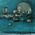 The Union' still-life oil painting by artist Surabhi Gulwelkar, 30x36 inch, on linen