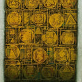 Abstract acrylic painting titled 'Unitled 1', 48x36 inches, by artist Basuki Dasgupta on Canvas