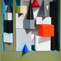 Unity 2' abstract oil painting by artist Abid Shaikh, 48x36 inch, on canvas