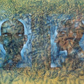 Figurative mixed media painting titled 'Unremembered Diary Notes', 30x40 inches, by artist Ranjith Raghupathy on Canvas
