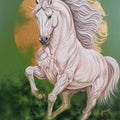 Unstoppable 3' animals acrylic painting by artist Sanket A Sawant, 48x36 inch, on canvas