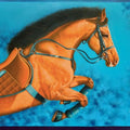 Animals acrylic painting titled 'Unstoppable 6', 48x72 inches, by artist Sanket Sawant on Canvas