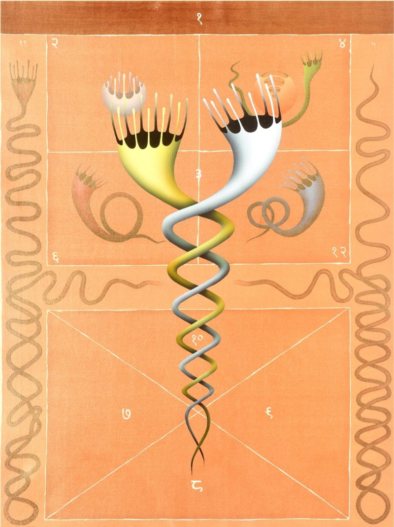 Untitld 5' contemporary acrylic painting by artist Nitesh Panchal, 48x36 inch, on canvas