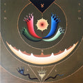 Untitld 8' contemporary acrylic painting by artist Nitesh Panchal, 24x24 inch, on canvas