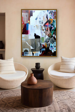 Untitle 2 (Urban Fragment) by artist Vipin Singh displayed in a Indian Art gallery