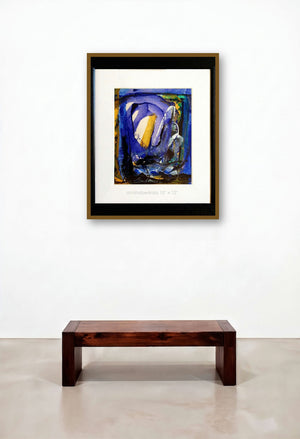 Untitle 28 (Inner World) by artist Anndbedrala Bangalore displayed in a Modern Family Room
