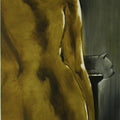 Nude oil painting titled 'Untitle II', 60x20 inches, by artist Surendra Jagtap on Canvas