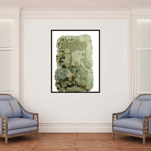 In-situ view of Subhadip Bhattacharya's 'Untitled 1' painting in a room