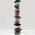Untitled 1' contemporary Semi Precious Stone sculpture by artist Rambali Prajapati, 60x16 inch, on semi precious stone