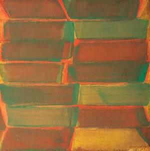 Untitled 1' abstract oil painting by artist Velu Viswanadhan, 20x20 inch, on canvas