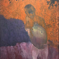 Untitled 1' figurative acrylic painting by artist Natarajan Gangadaran, 48x36 inch, on canvas