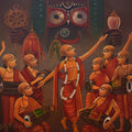 Untitled 1' religious acrylic painting by artist Sumon Naskar, 36x36 inch, on canvas