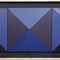 Untitled 1' abstract mixed-media painting by artist Dhiraj Hadole, 24x72 inch, on canvas