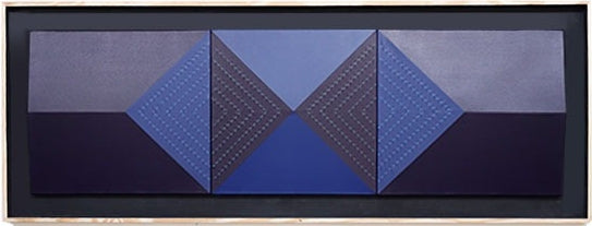 Untitled 1' abstract mixed-media painting by artist Dhiraj Hadole, 24x72 inch, on canvas