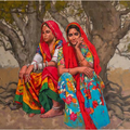 Untitled 1' figurative acrylic painting by artist Anushka Varekar, 36x41 inch, on canvas