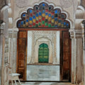 Untitled 1' still-life acrylic painting by artist Rajashree Sutar, 30x18 inch, on canvas