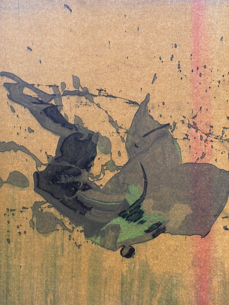 Untitled 1' abstract acrylic painting by artist Yash Chawardol, 9x7 inch, on paper