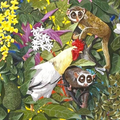 Untitled 1' animals acrylic painting by artist Ashik Alikhan, 24x68 inch, on canvas
