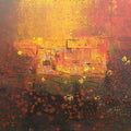 Untitled 1' abstract acrylic painting by artist Dnyaneshwar Dhavale, 24x36 inch, on canvas