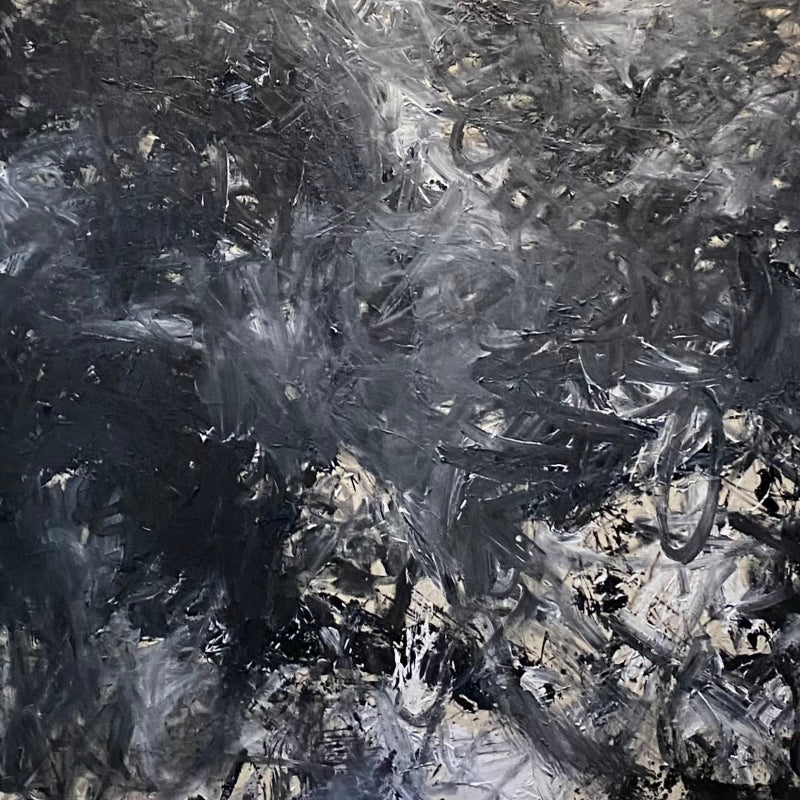 Untitled 1' abstract acrylic painting by artist Siddharth Patel, 56x56 inch, on canvas