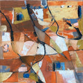 'Untitled 1' abstract acrylic painting by artist Sharad Tarde, 36x36 inch, on canvas