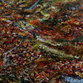 'Untitled 1' landscape acrylic painting by artist Ganesh Singh, 66x40 inch, on canvas