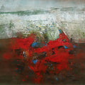 'Untitled 1' abstract acrylic painting by artist Dnyaneshwar Dhavale, 24x24 inch, on canvas