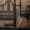 'Untitled 1' still-life mixed-media painting by artist Soyali Saha, 32x39 inch, on paper