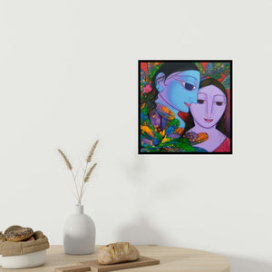 In-situ view of Prakash Deshmukh's 'Untitled 1' painting in a room