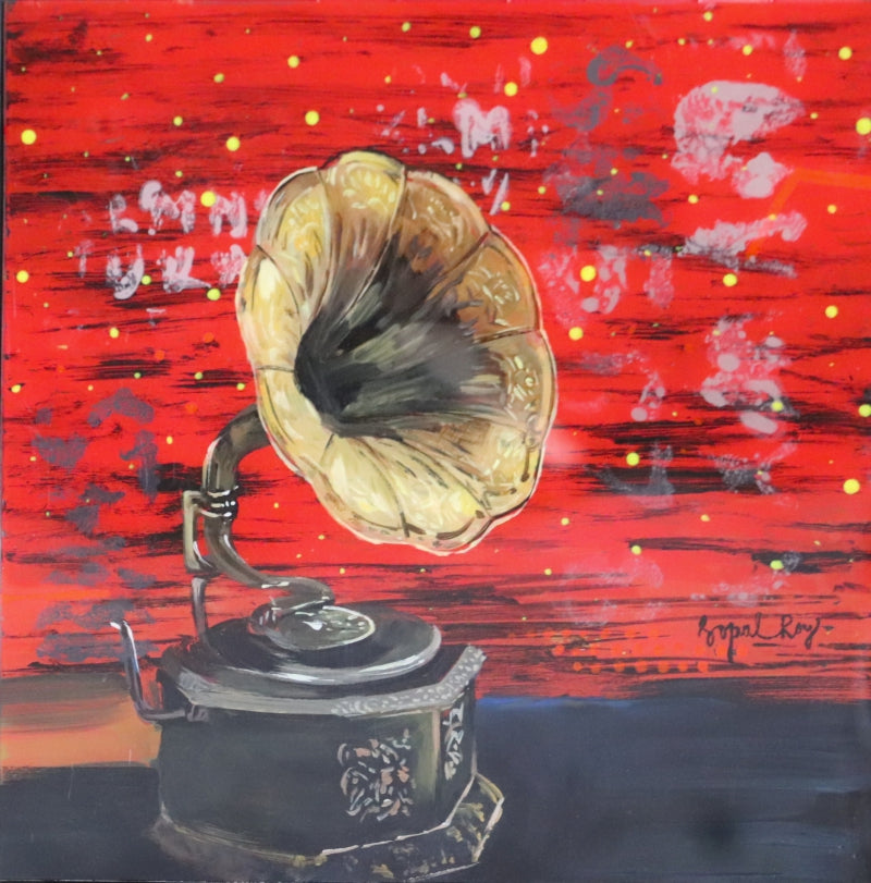 'Untitled-1-gopal-roy' still-life acrylic painting by artist Gopal Roy, 12x12 inch, on acrylic sheet