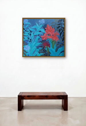 Untitled 1 (Exotic Beauty**) by artist Gopal roy displayed in a Coastal Penthouse