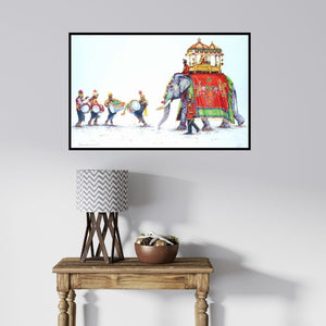 In-situ view of Siva Balan's 'Untitled 10' painting in a room