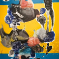 Untitled 10' contemporary mixed-media painting by artist Sanjeeda Khanam, 48x36 inch, on canvas