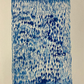 Untitled 10' abstract acrylic painting by artist Prasen Baviskar, 17x12 inch, on paper