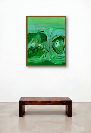Untitled 109 (Title:contemporary art) by artist Vivek Nimbolkar displayed in a Elegant Executive Office