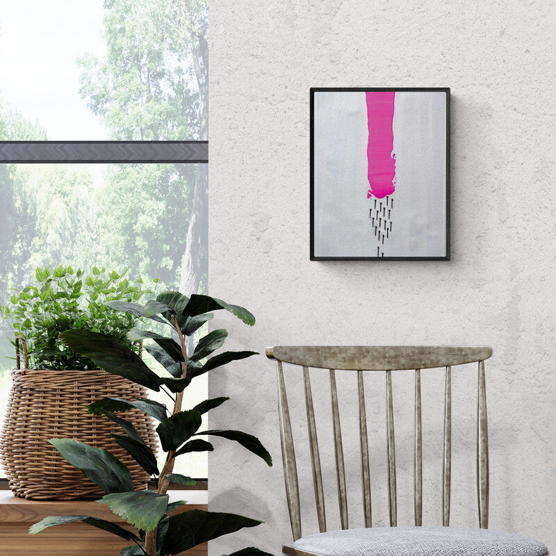 Ashvini Vidhate's 'Untitled 11 (Pierced)' Painting visualized above a sofa in a contemporary room