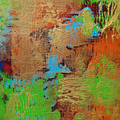 Untitled 11' abstract acrylic painting by artist Anitha H C, 8x5 inch, on canson paper
