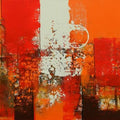 Abstract acrylic painting titled 'Untitled 11', 24x48 inch, by artist Stalin Joseph on Canvas