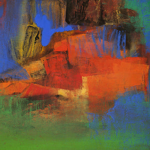 In-situ view of Siddhesh Rane's 'Untitled 110 (Abstract Expression)' painting in a room