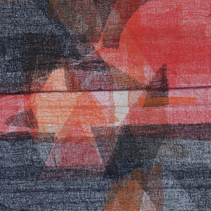 Untitled 112 (Interwoven Layers) by Vivek Nimbolkar, Original Mixed Media Abstract Painting on Canvas, X-Small Square Wall Art