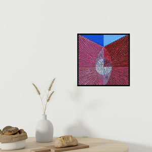 In-situ view of Sandesh Khule's 'Untitled 119' painting in a room