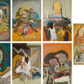 Untitled 12' contemporary acrylic painting by artist Susmita Chowdhury, 8x6 inch, on canvas